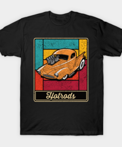 Hotrods Vintage Distressed Colored Classic Truck T-Shirt